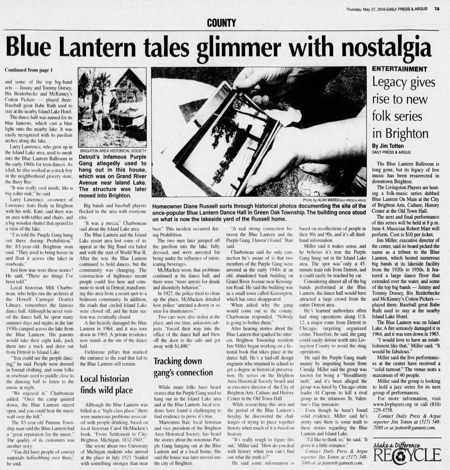 Blue Lantern Ballroom - May 27 2010 Article B